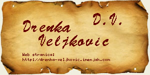 Drenka Veljković vizit kartica